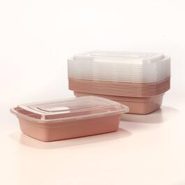 Farberware&#40;R&#41; Blush Meal Prep Containers with Lids - Set of 12