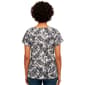 Womens French Laundry Flutter Short Sleeve Leaf Linen Blouse - image 2