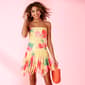 Juniors Madden Girl Floral Mesh Tube Top Skater Dress - image 1