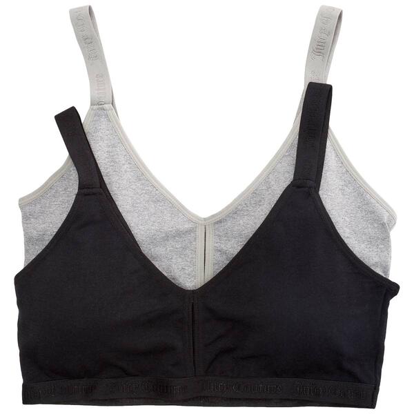 Juniors Juicy Couture 2pk. Bralettes with Logo Band JC6984-2PKA - image 
