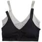 Juniors Juicy Couture 2pk. Bralettes with Logo Band JC6984-2PKA - image 1