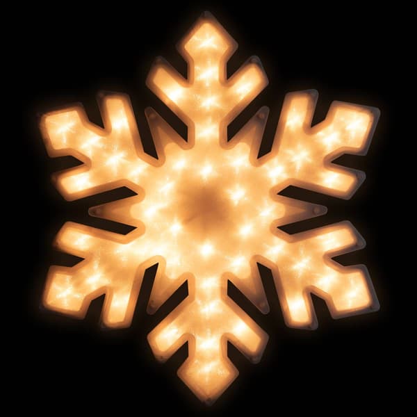 Northlight Seasonal 20in. Pre-Lit Snowflake Window Silhouette