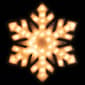Northlight Seasonal 20in. Pre-Lit Snowflake Window Silhouette - image 1