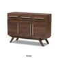 Baxton Studio Ashfield 3-Drawer Sideboard - image 3