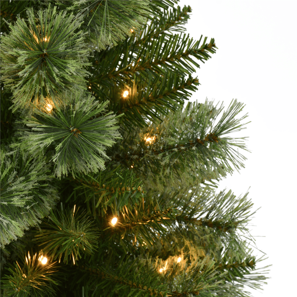 Puleo International Pre-Lit Potted Christmas Trees - Set of 2