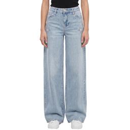 Juniors YMI(R) Joey Low Rise Star Patch Wide Leg Jeans