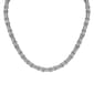 Gianni Argento Silver Plated Diamond Baguette Link Necklace - image 1