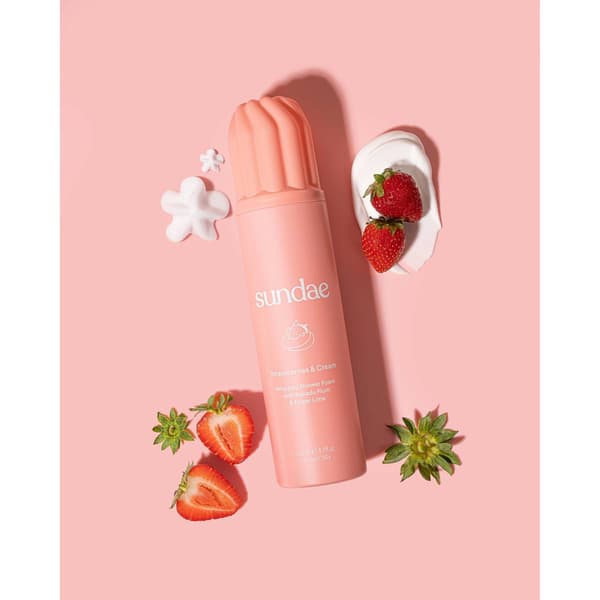 Sundae Strawberries & Cream Whipped Shower Foam