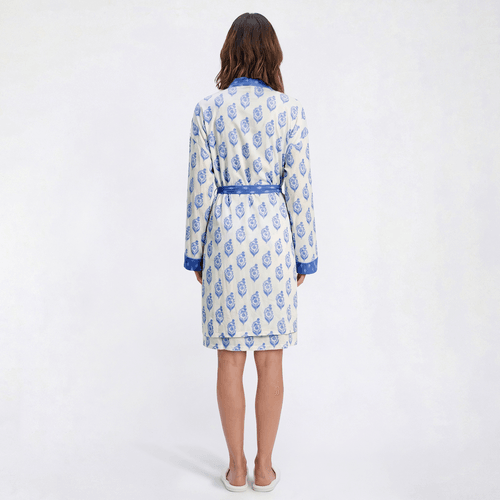 Womens MUK LUKS® Stamp Geo Tank Dress & Kimono Robe Travel Set