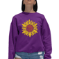Plus Size LA Pop Art Sunflower Word Art Crewneck Sweatshirt - image 1