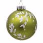Kurt S. Adler 6pc. 80MM Green Leaf Design Ball Ornaments - image 2