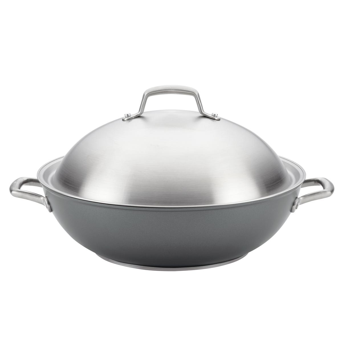 Anolon® Accolade 13.5in. Hard-Anodized Nonstick Wok