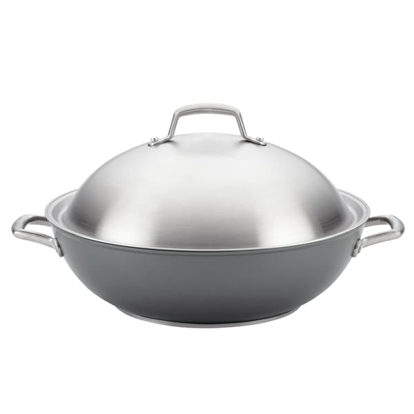 Anolon&#40;R&#41; Accolade 13.5in. Hard-Anodized Nonstick Wok - image 