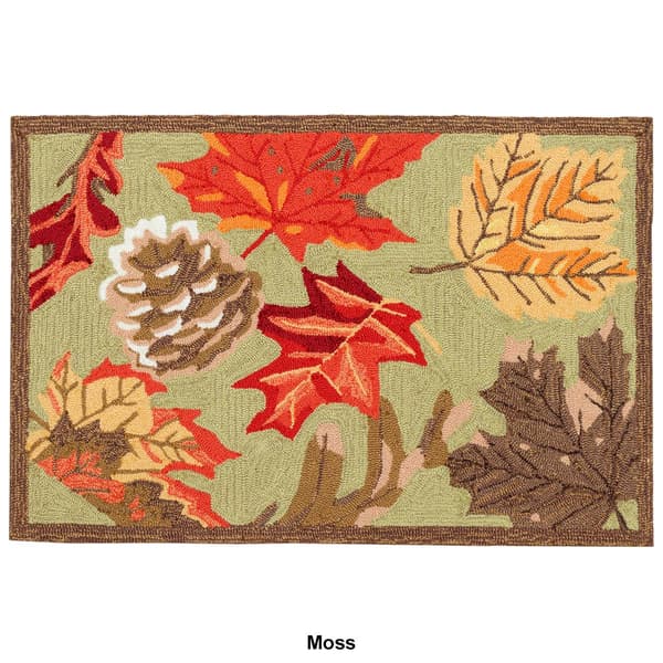 Liora Manne Ravella Falling Leaves Rectangular Accent Rug