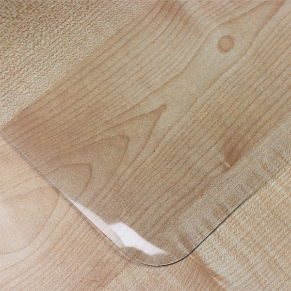 Floortex® Desktex® Crystal Clear Vinyl Rectangular Desk Pad