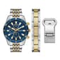 Mens Folio Two-Tone Watch Bracelet &amp; Money Clip Set - FMDFL6050 - image 1