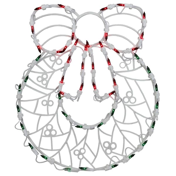 Northlight Seasonal Lighted Wreath Window Decoration