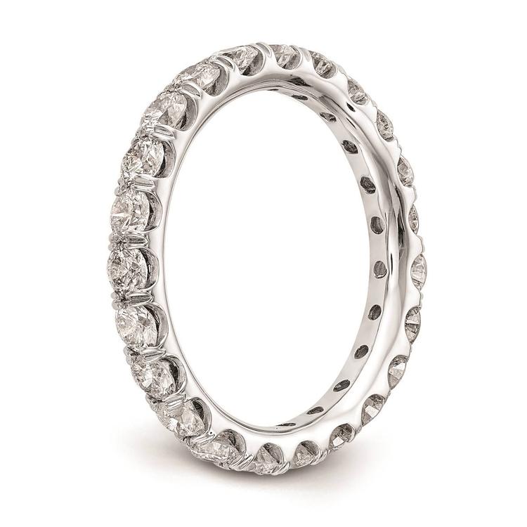 Pure Fire 14kt. White Gold Lab Grown Diamond Eternity Band