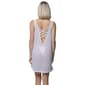Womens J Valdi Escala Lattice Back Swim Dress Cover Up - image 2