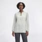 Womens Adrianna Papell Long Bubble Sleeve Timeless Dot Blouse - image 1