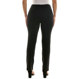 Womens Zac & Rachel Solid Pull On Slim Leg Compression Pants