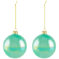 Northlight 6ct. Shiny Blue, Green, & Teal  Christmas Ornaments - image 4