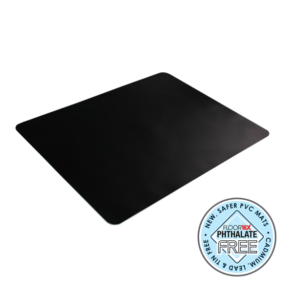 Floortex® Desktex® Black Vinyl Rectangular Desk Pad