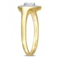 Sophia B 14kt. Gold 1/4ct. Diamond Heart Ring - image 4