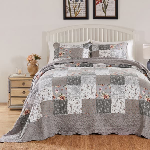 Greenland Home Fashions™ 3pc. Giulia Reversible Bedspread Set