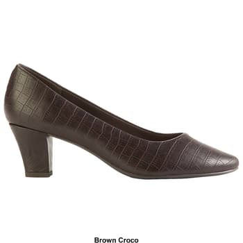 Womens Easy Street Ballari Croco Pumps - Boscov's