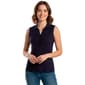 Womens Adrianna Papell Pointelle Polo Sweater Vest - image 2