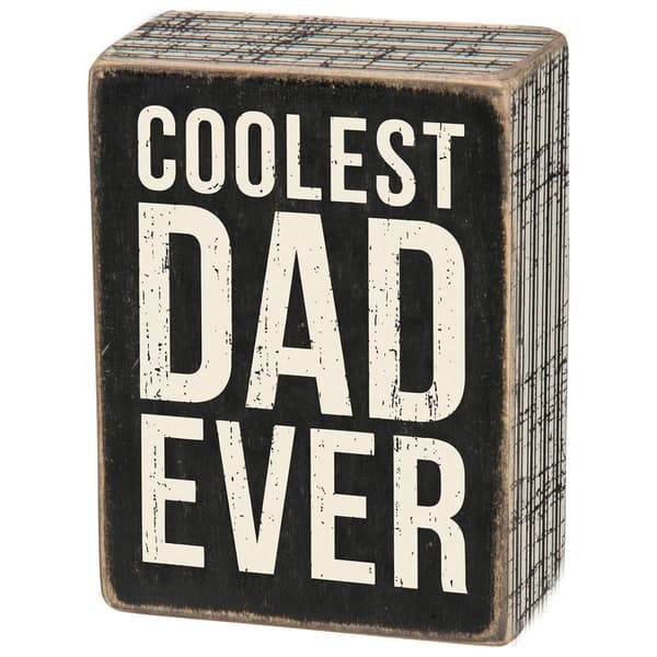 Primitives By Kathy Coolest Dad Box Sign - image 