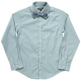 Boys &#40;8-20&#41; Van Heusen Dress Shirt & Bow Tie Set - Cameo Blue