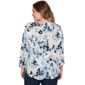Plus Size Emaline Seabreeze Essence 3/4 Sleeve Top With Overlapp - image 2