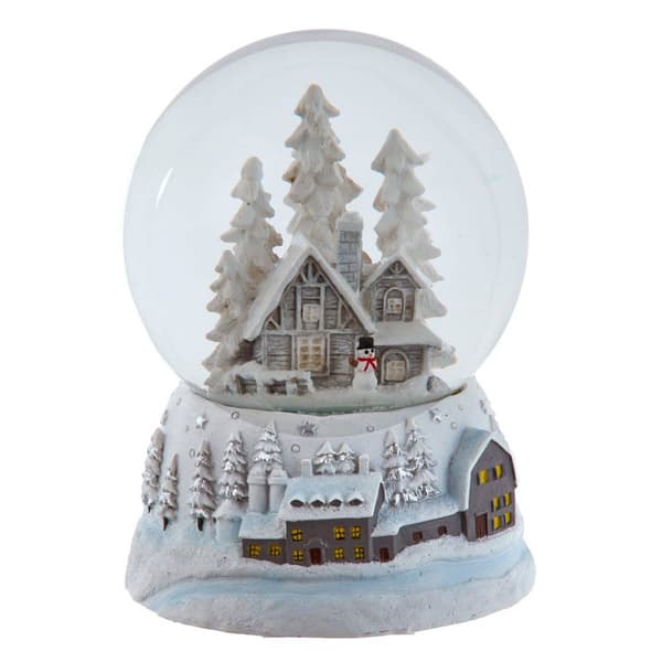 Kurt Adler 120mm Musical Snowy House Water Globe - image 