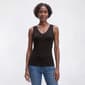 Womens Runway Ready Butter Double Layer V-Neck Tank Top - image 1
