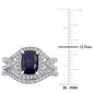 Gemstone Classics&#8482; 10kt. Rose Gold Lab Created Sapphire Ring - image 4