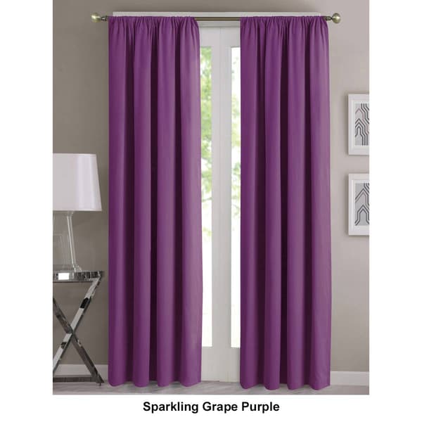 Kids Solid Rod Pocket Panel Curtain