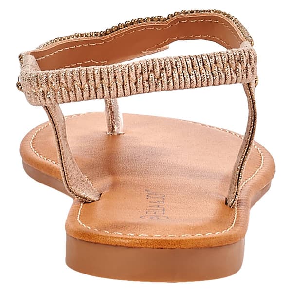 Womens Ella & Joy Circle Rhinestone T-Strap Sandals