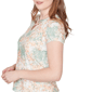 Petite Emaline Key Items Short Sleeve Textured Abstract Blouse - image 4