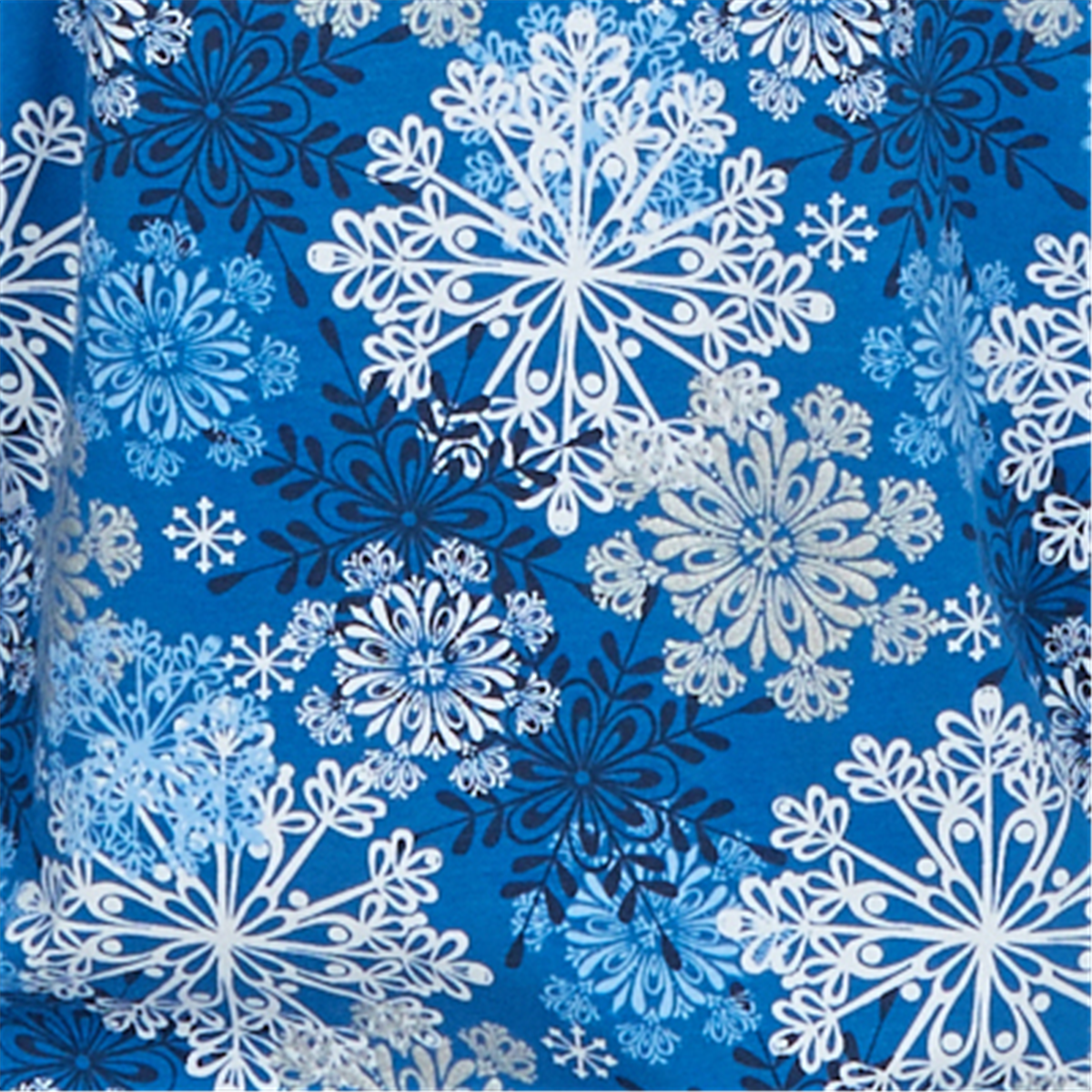 Womens Alfred Dunner Classics 3/4 Sleeve Snowflake Blouse