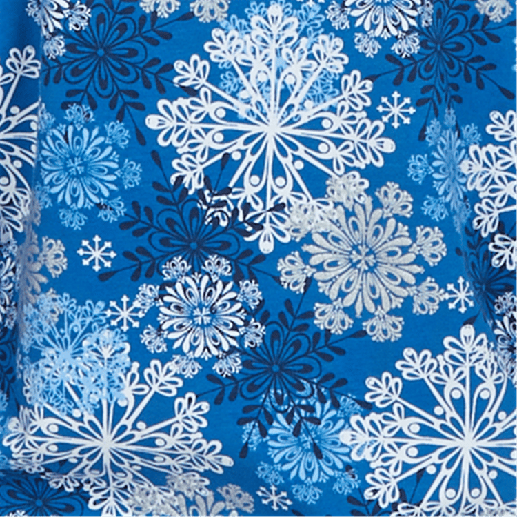 Womens Alfred Dunner Classics 3/4 Sleeve Snowflake Blouse