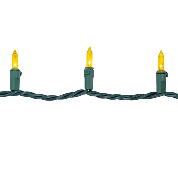 Northlight Seasonal 100ct. Green Wire Yellow Christmas Lights