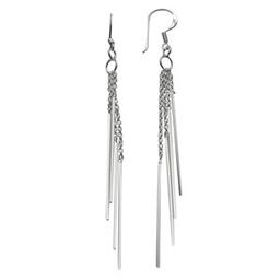 Marsala Fine Silver Plated Chain Drop Earrings