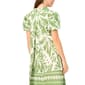 Womens MSK Short Puff Sleeve Abstract Cotton Shirtdress - image 4