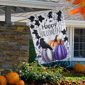 Northlight Pumpkins and Crow "Happy Halloween" Outdoor House Flag - image 2