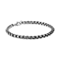 Mens Lynx Stainless Steel Round Box Chain Necklace & Bracelet Set - image 3
