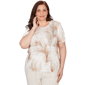 Plus Size Alfred Dunner Natural Wonder Feather Print Short Sleev - image 1