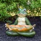 Northlight Seasonal 14in. Frog Birdfeeder Outdoor Garden Statue - image 2