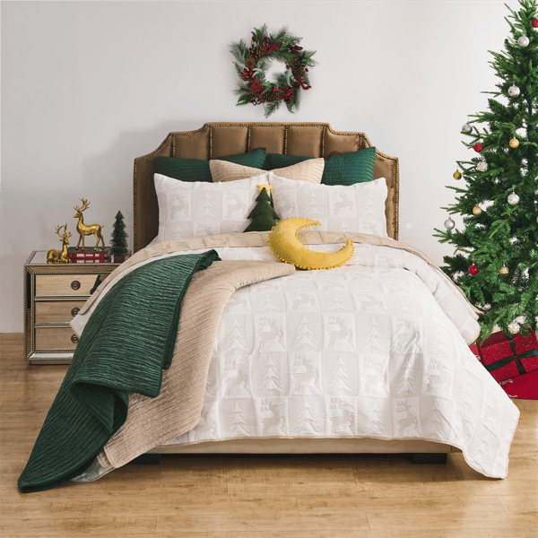 Greenland Home Fashions™ Novelty Holiday Matelassé Coverlet Set